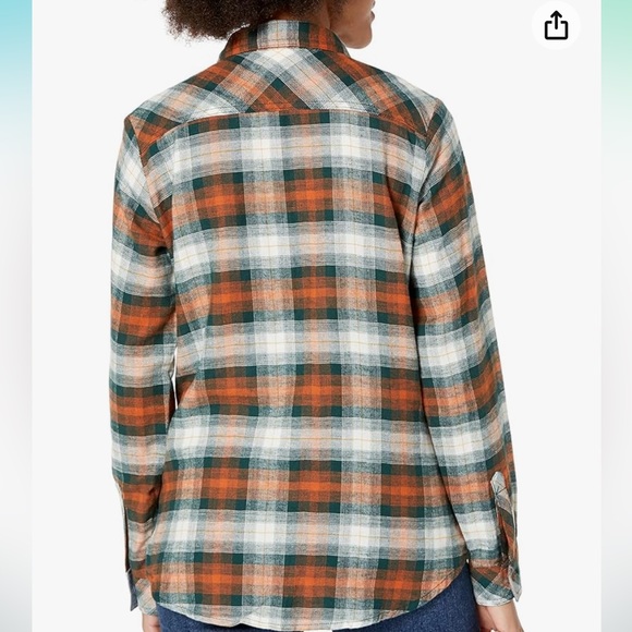 NWT DICKIES WOMENS LONG SLEEVE FLANNEL SHIRT. 100% SOFT AND COMFORTABLE COTTON - Picture 4 of 11